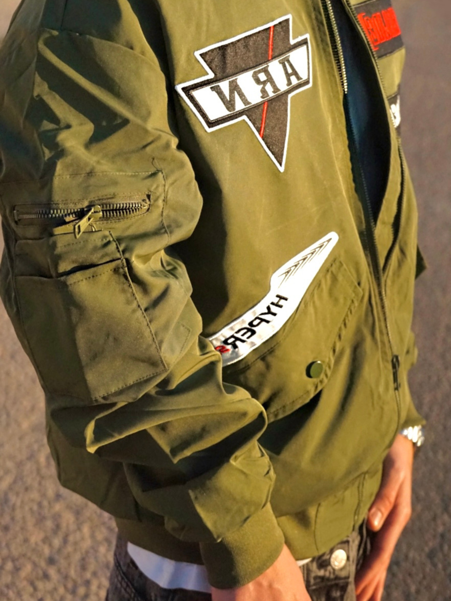 Giubbotto Verde Uomo Army – Streetwear Arte Uomo