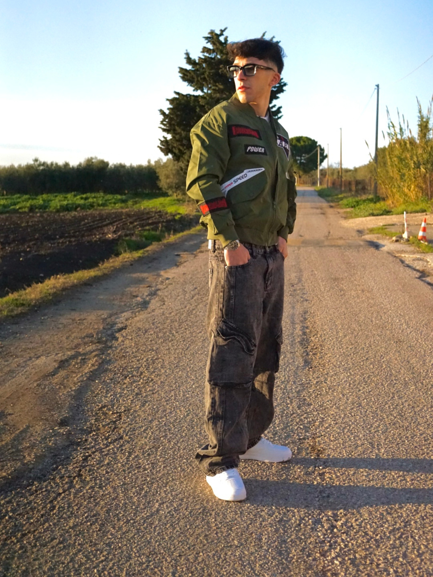 Giubbotto Verde Uomo Army – Streetwear Arte Uomo