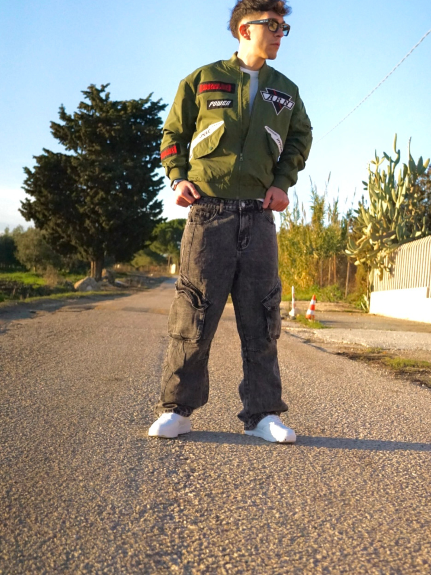 Giubbotto Verde Uomo Army – Streetwear Arte Uomo