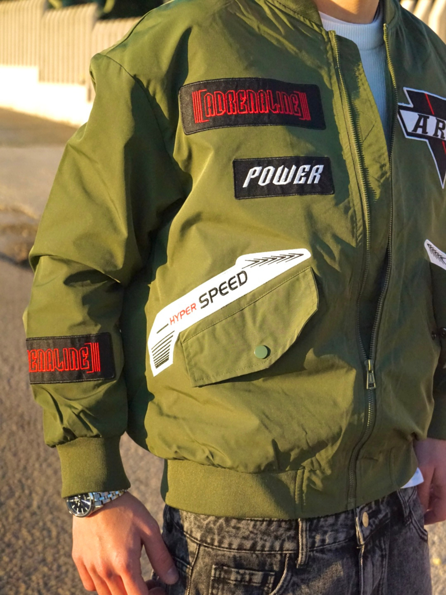 Giubbotto Verde Uomo Army – Streetwear Arte Uomo