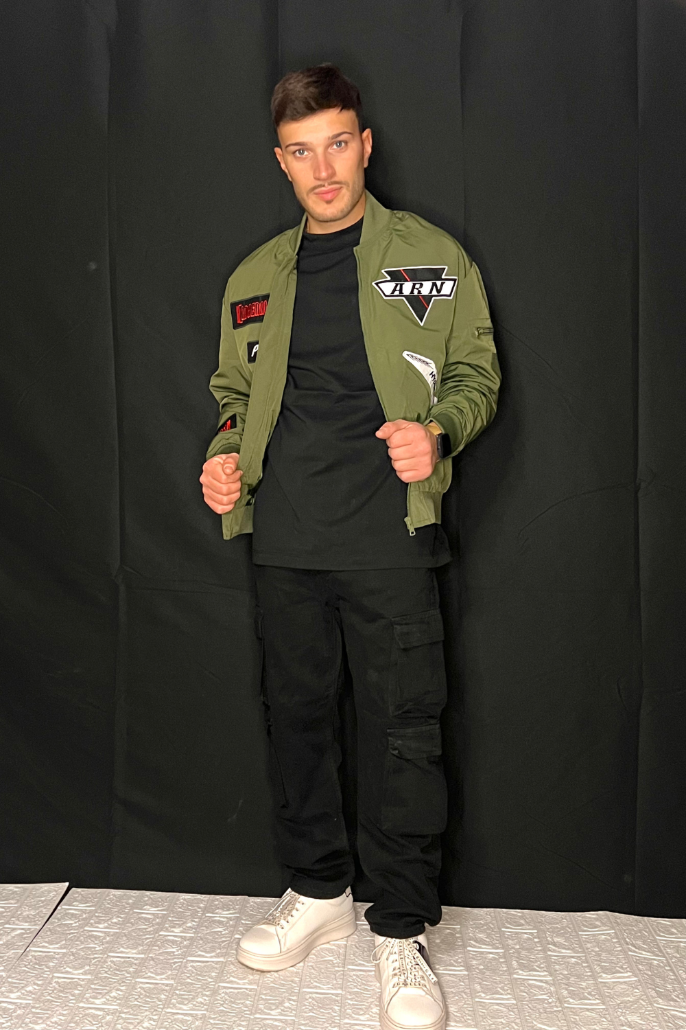 Giubbotto Verde Uomo Army – Streetwear Arte Uomo