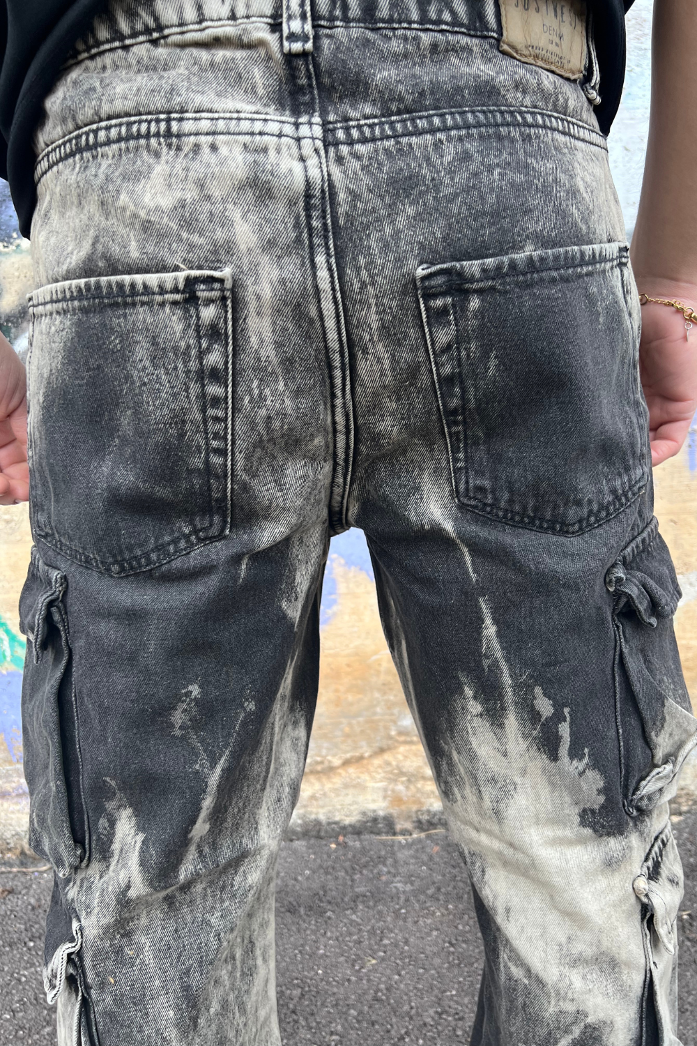 Pantalone Cargo Uomo Sabbia – Modello Slavato Streetwear