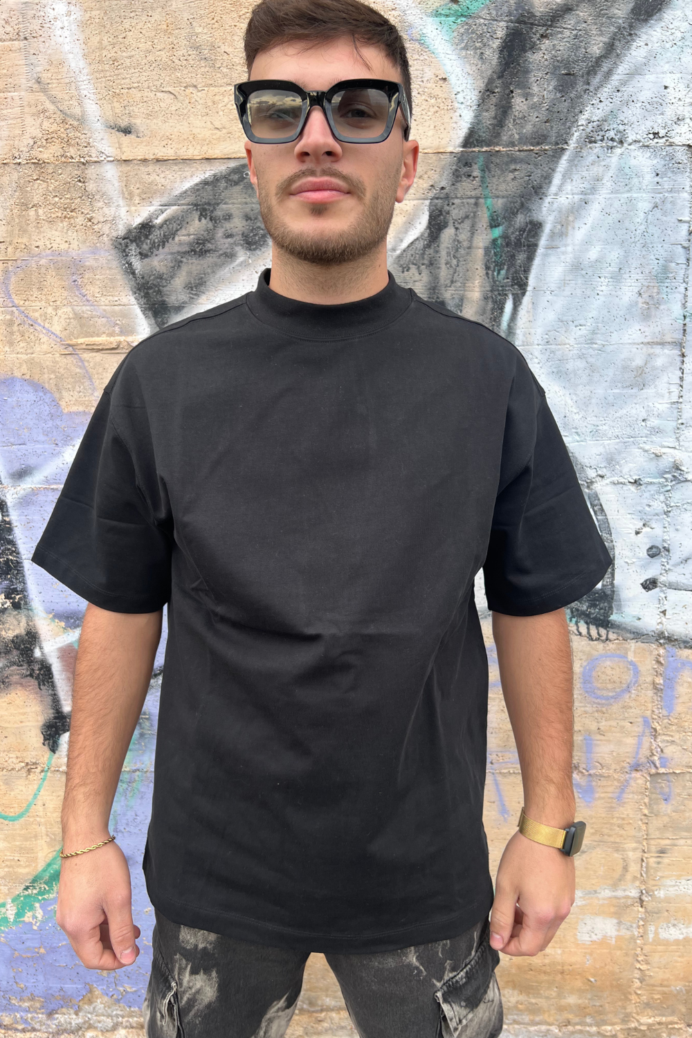 T-Shirt Nera Uomo Basic – Arte Uomo Streetwear