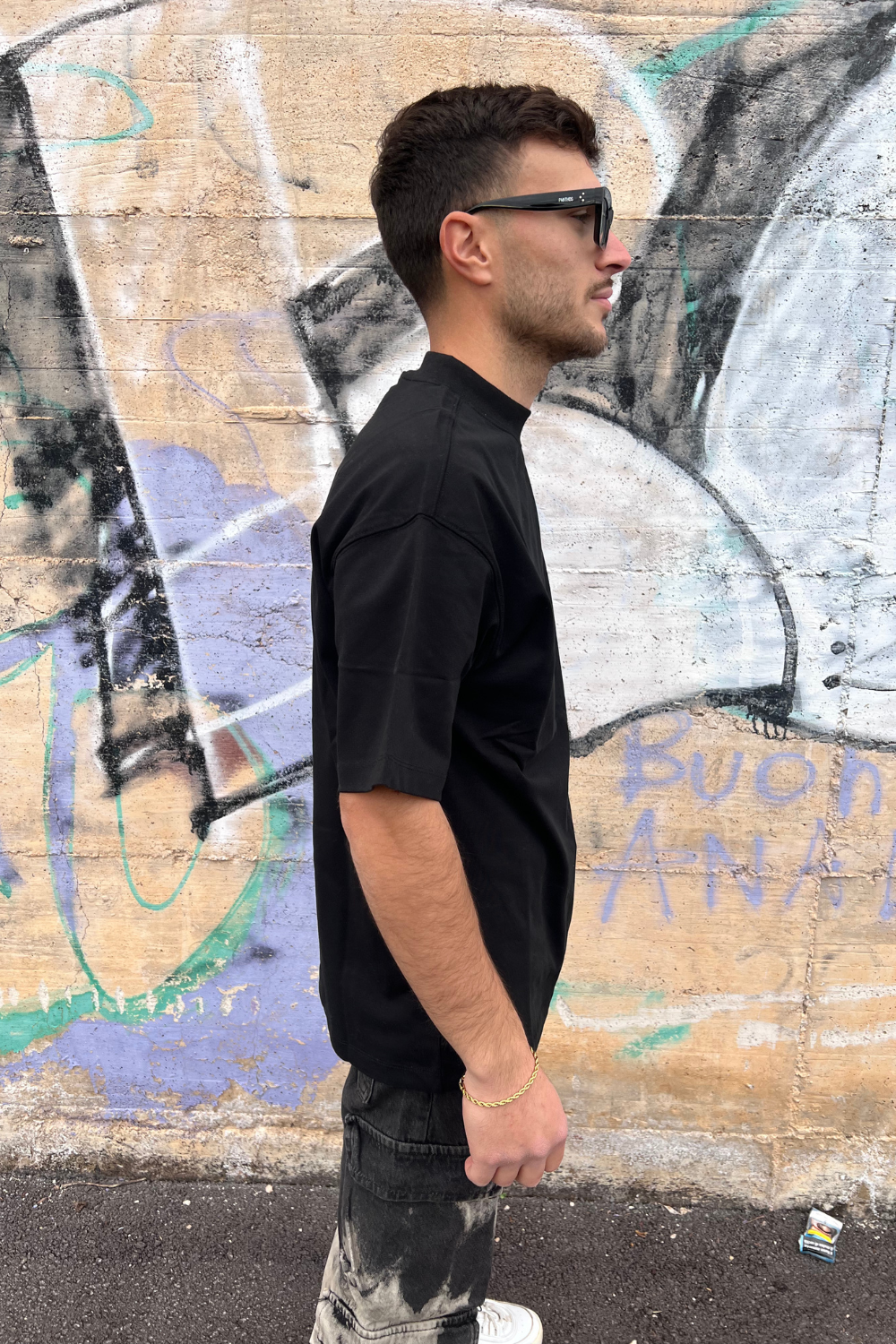 T-Shirt Nera Uomo Basic – Arte Uomo Streetwear