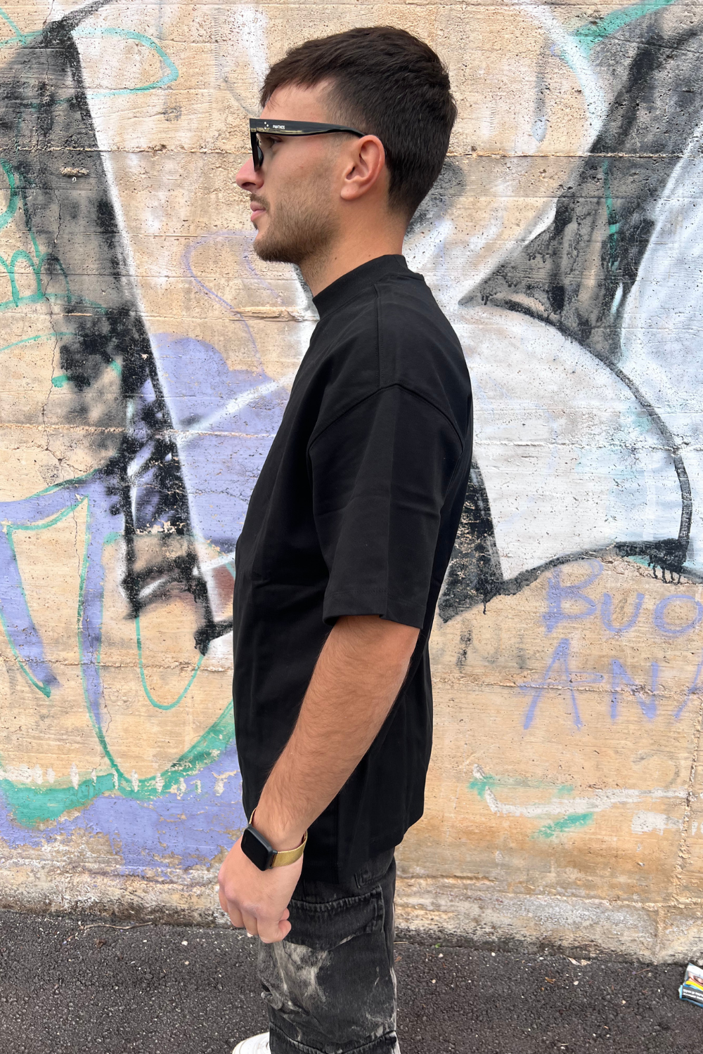 T-Shirt Nera Uomo Basic – Arte Uomo Streetwear