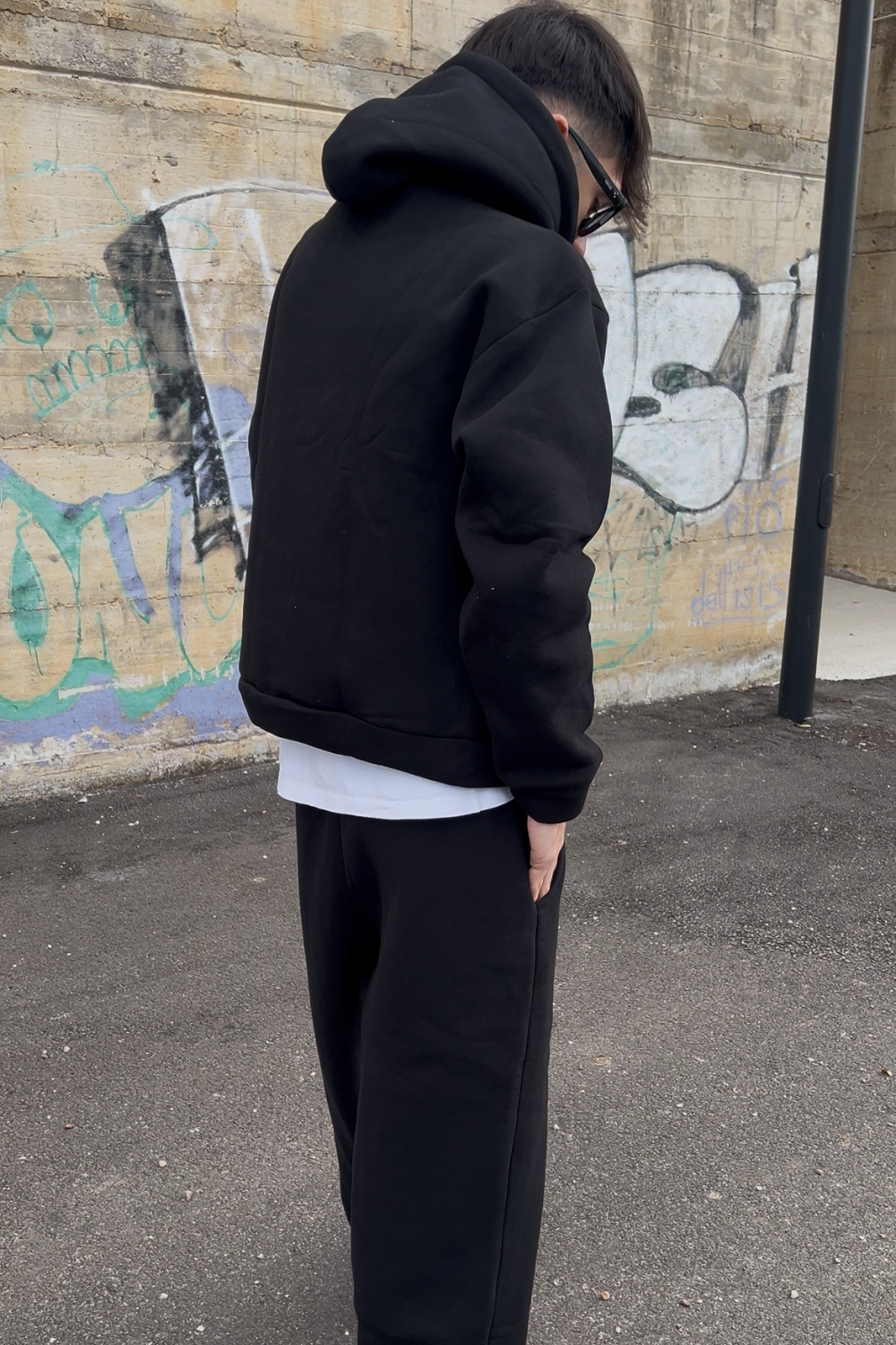 Tuta Nera Uomo – Tracksuit Streetwear Arte Uomo