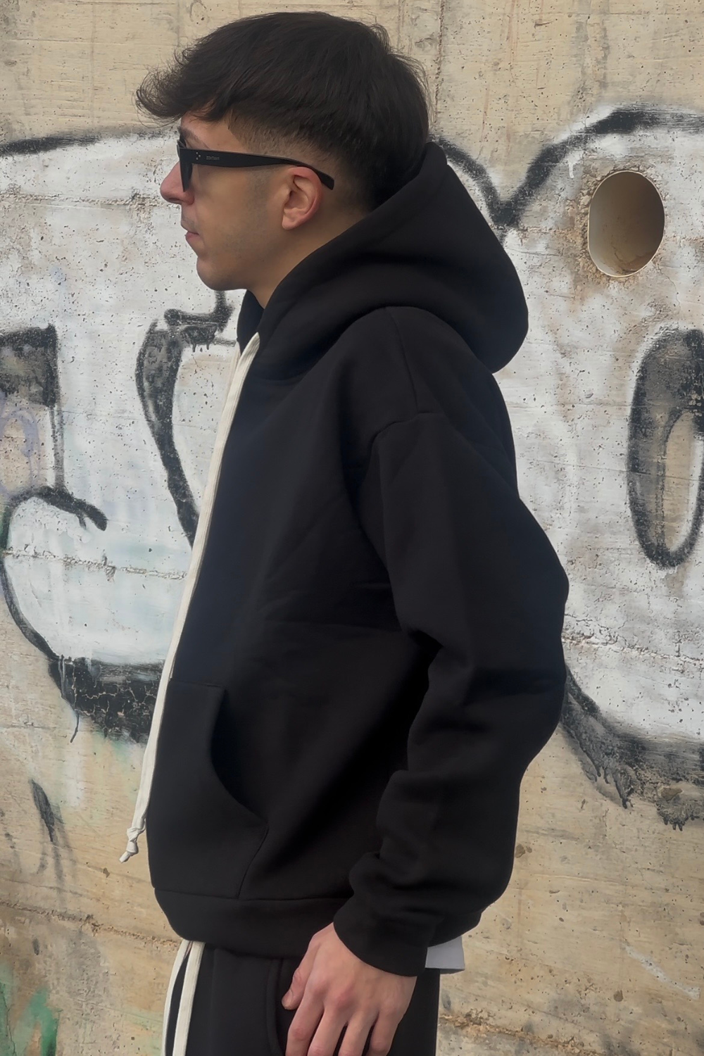 Tuta Nera Uomo – Tracksuit Streetwear Arte Uomo