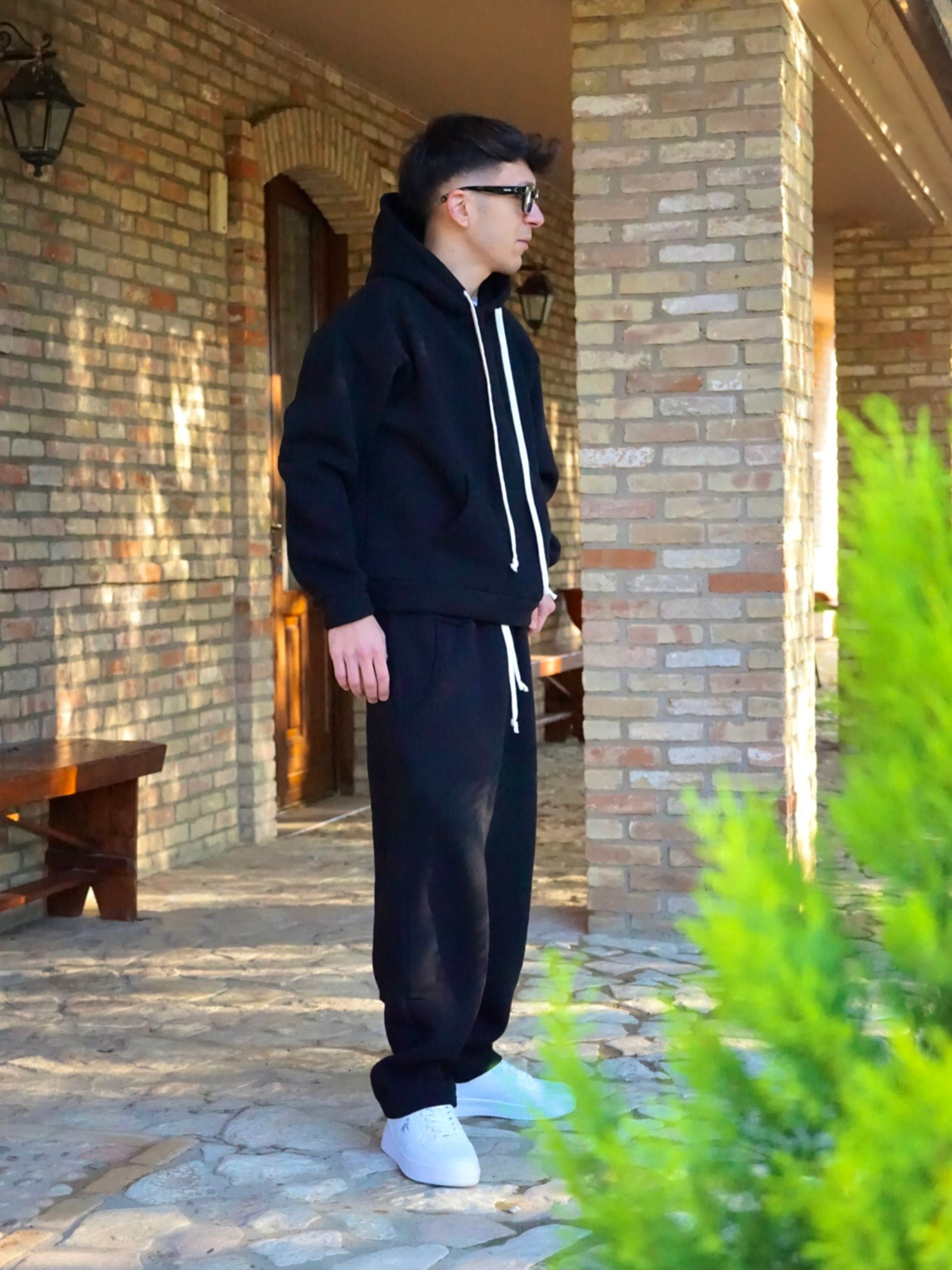 Tuta Nera Uomo – Tracksuit Streetwear Arte Uomo