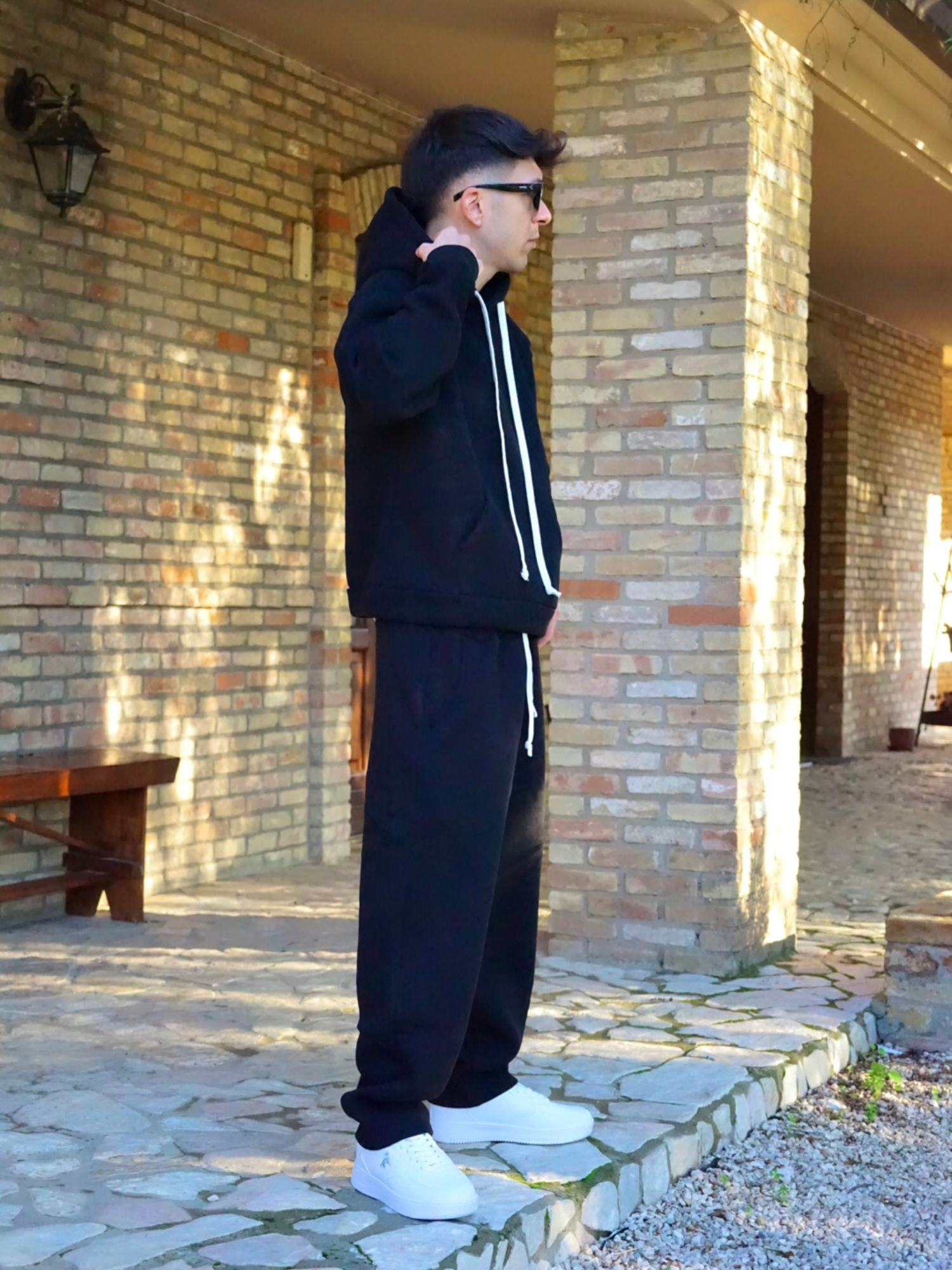 Tuta Nera Uomo – Tracksuit Streetwear Arte Uomo